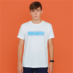 Футболка с принтом  унисекс 100% хлопок 1985 - фото 11825385
