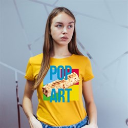 Футболка "PopArt", женская 1719 - фото 5315
