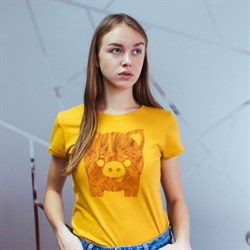 "Футболка Fashion wool pig", женская 1692 - фото 5331