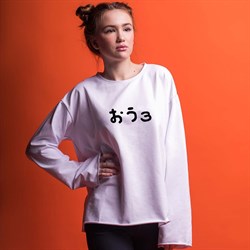 Фуфайка длинный рукав  "Здарова", унисекс 1784
