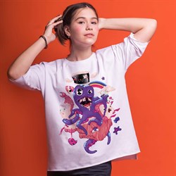 Фуфайка короткий рукав "Octopus", унисекс