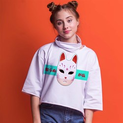 Фуфайка короткая "Меньше знаешь", унисекс