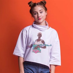 Фуфайка короткая GUN GIRL, Унисекс