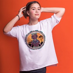 Фуфайка короткий рукав AFRO, Унисекс