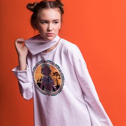 Фуфайка длинный рукав  AFRO, Унисекс